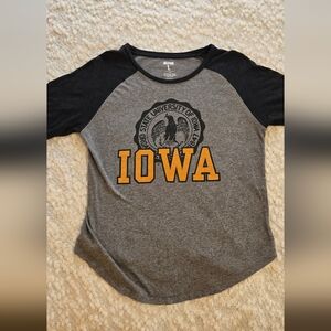 Iowa Raglan Baseball Tailgate Unisex Large